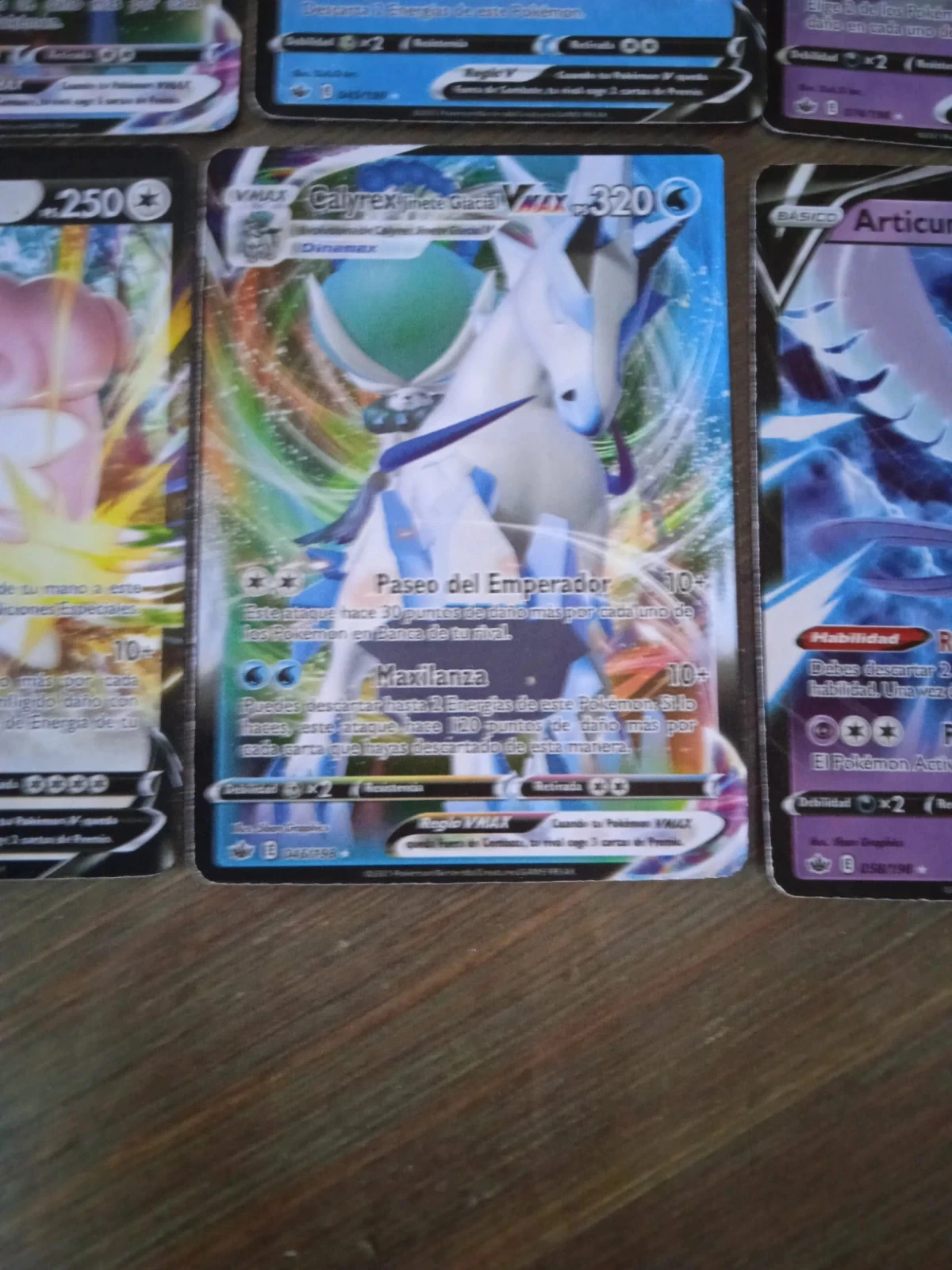 Lot Ou à l'unité 7 Cartas pokémon espanhol v e vmax – photo 3